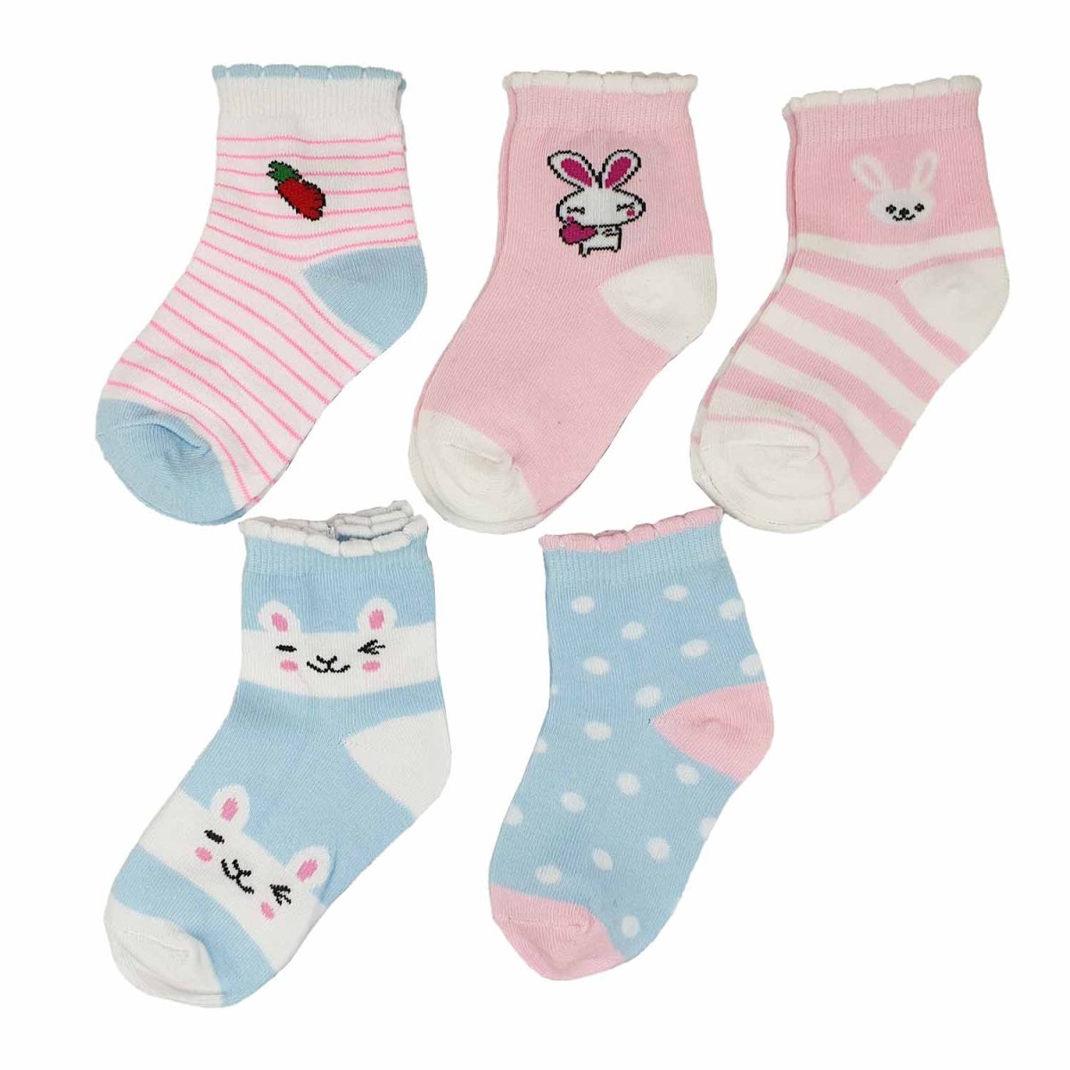 INKASTYL barnstrumpor i bomull, 5-pack - Bild 2