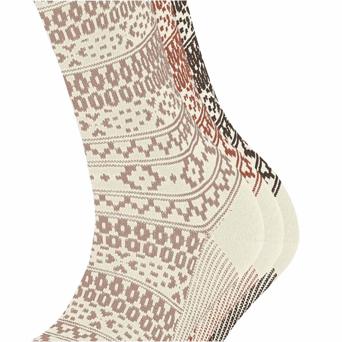 ESPRIT Sami Off-White Boot Socks, dam, eko bomull, 3-pack - Bild 5