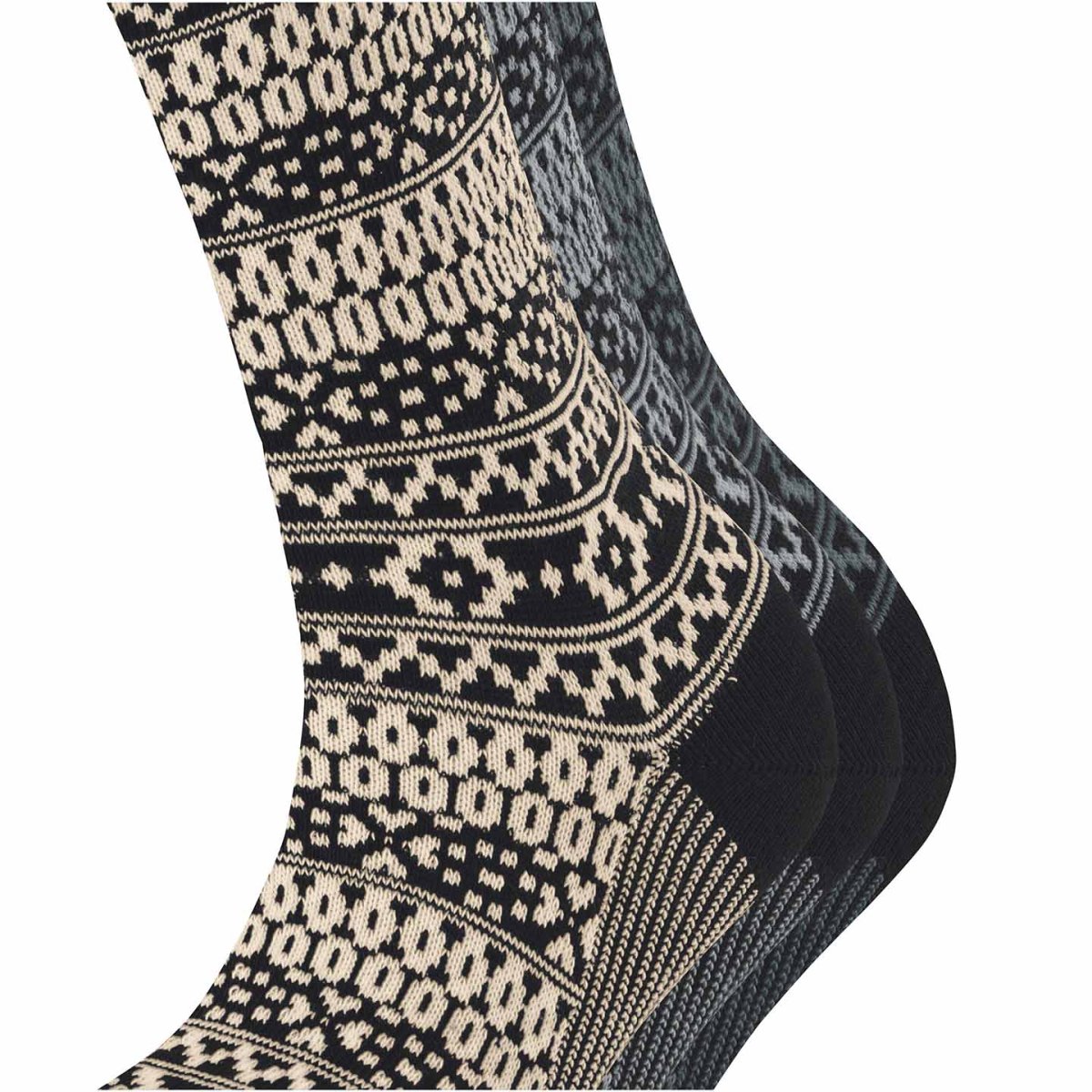 ESPRIT Sami Black Boot Socks, dam, eko bomull, 3-pack - Bild 5