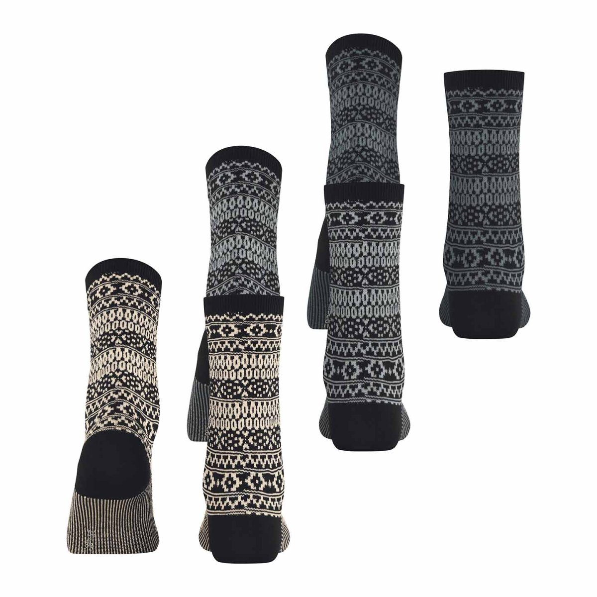 ESPRIT Sami Black Boot Socks, dam, eko bomull, 3-pack - Bild 4
