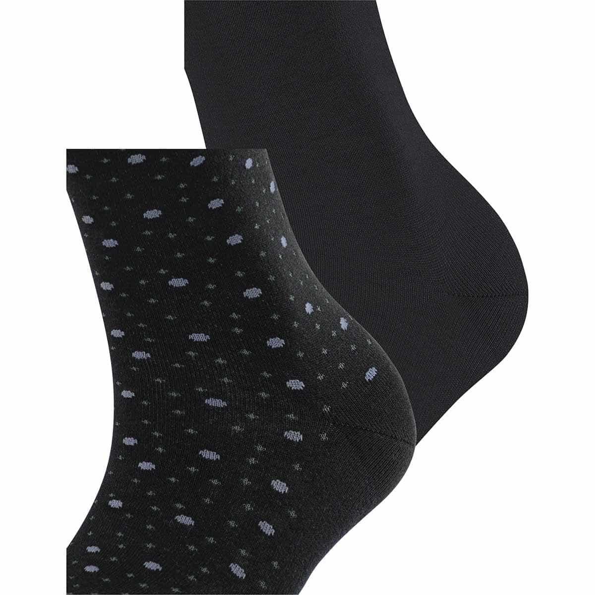 ESPRIT Playful Dot Black damstrumpor eko bomull, 2-pack - Bild 5