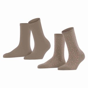 ESPRIT Playful Dot Sughero damstrumpor eko bomull, 2-pack