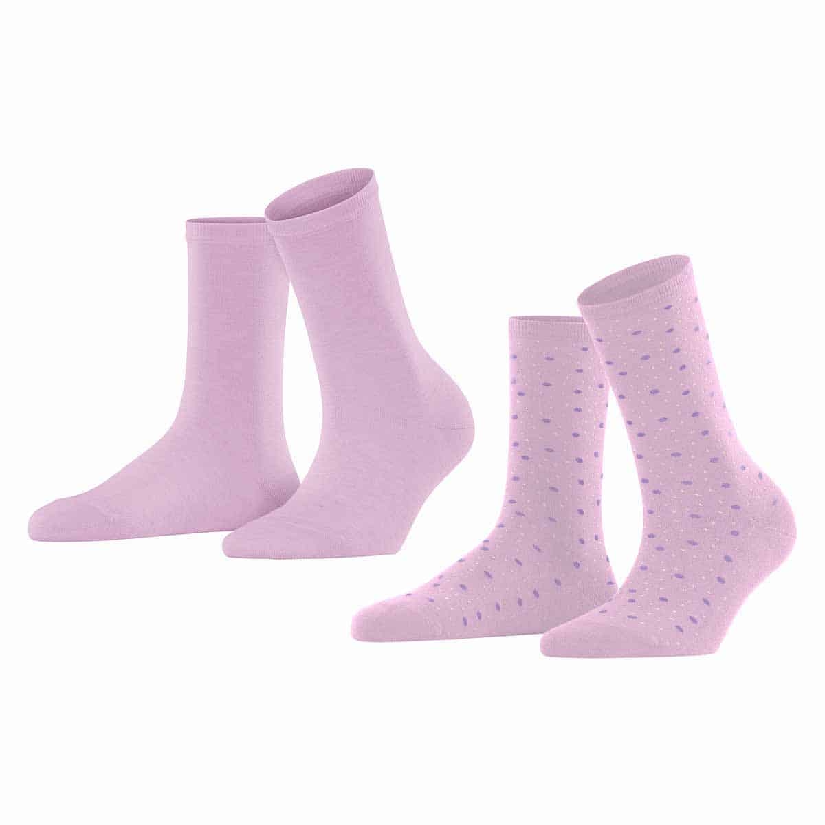 ESPRIT Playful Dot Lupine damstrumpor eko bomull, 2-pack