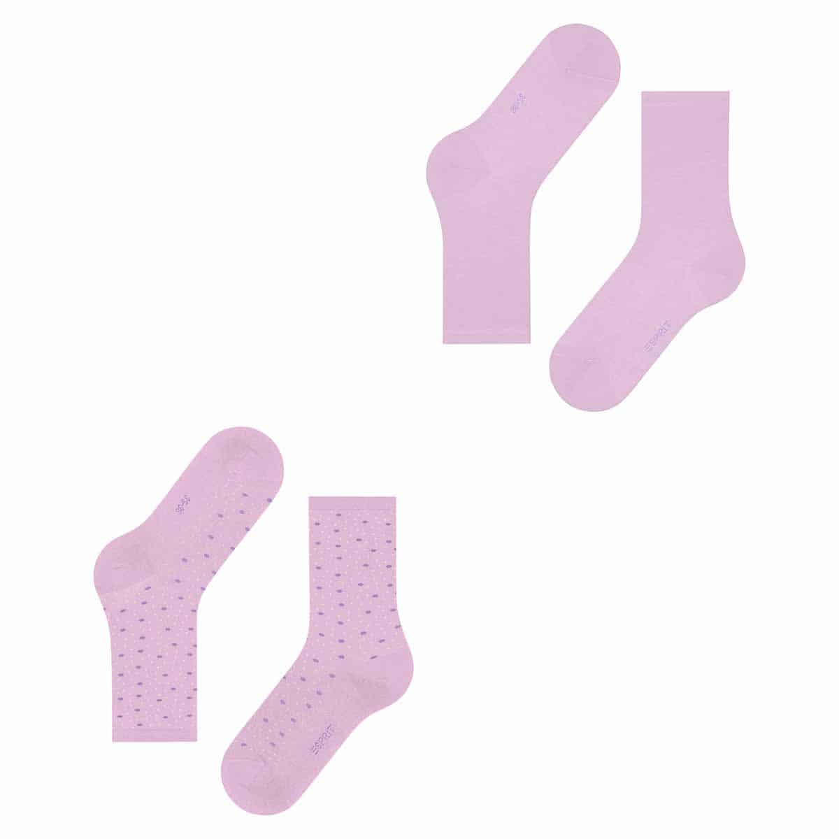 ESPRIT Playful Dot Lupine damstrumpor eko bomull, 2-pack - Bild 3