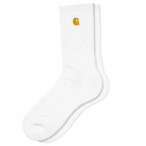 Carhartt Chase Socks White/Gold.