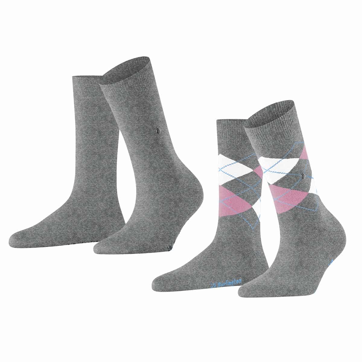 BURLINGTON Everyday Mix Grey damstrumpor dubbelpack