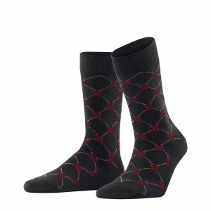 BURLINGTON Sweet Ribbon Black damstrumpor, bomull