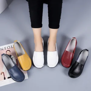 Mjuka & Bekväma Damskor – Lätta Slip-On Vardagsskor med Platt Sula