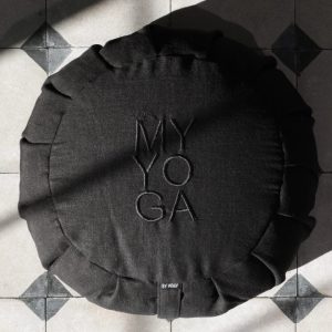 Zafu Meditationskudde Svart Linne