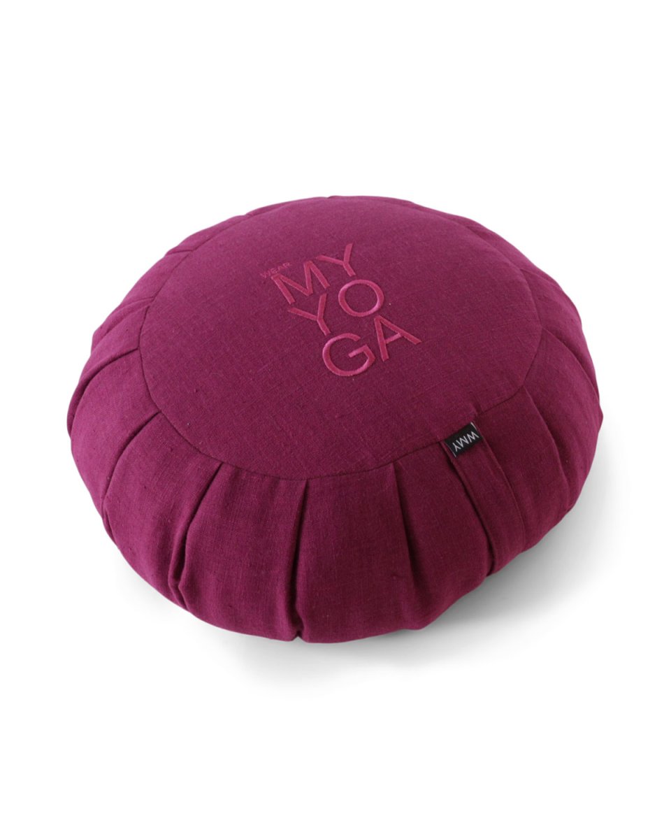 Zafu Meditationskudde Purple Linne - Bild 3