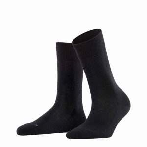 FALKE Sensitive London Black damstrumpor, lösresår