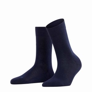 FALKE Sensitive London Dark Navy damstrumpor, lösresår