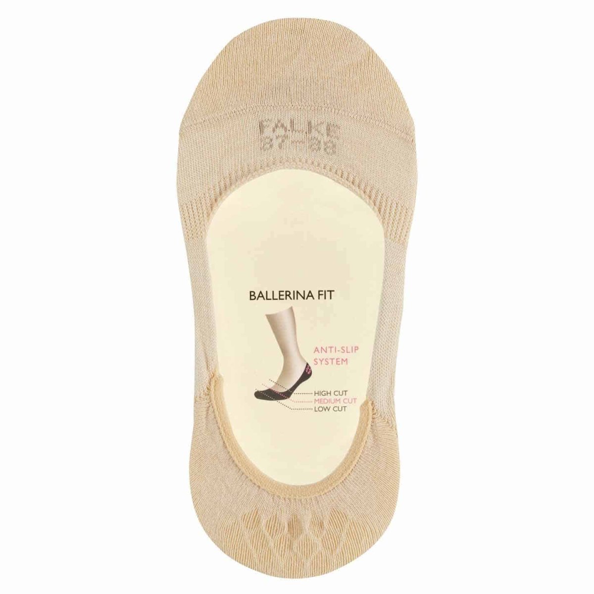 FALKE Steps Medium Cream, osynliga ballerinastrumpor - Bild 3