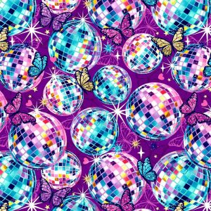 55240601-01 Bomullstyg Disco Dream