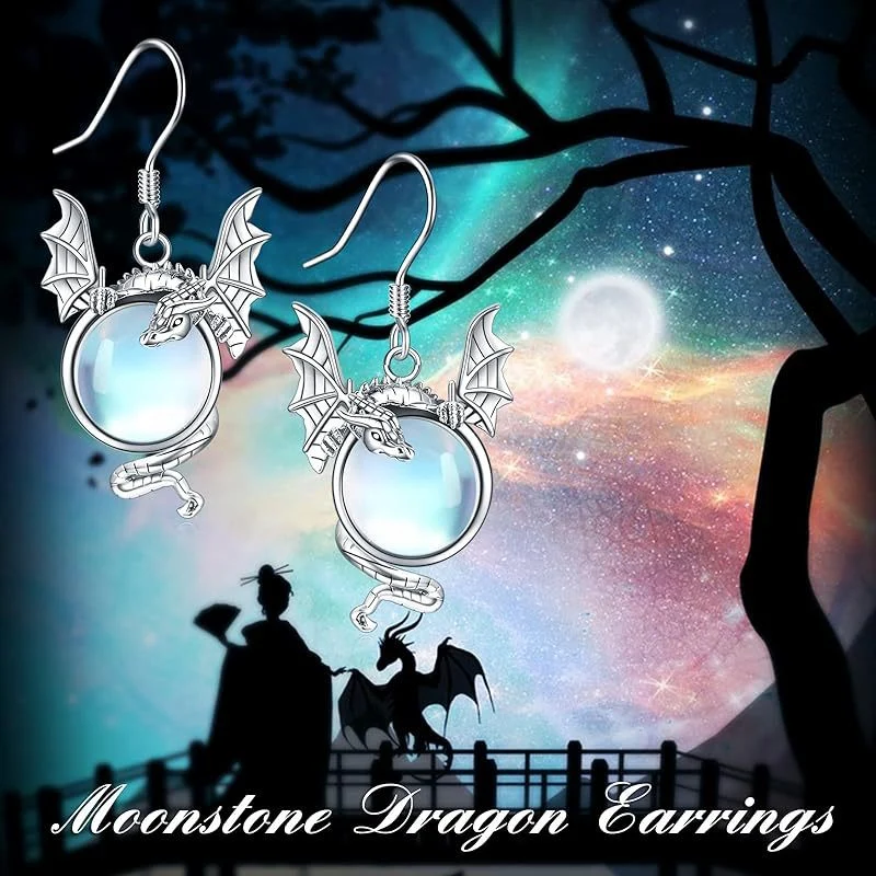 European And American Fashion Twelve Zodiac Flying Dragon Earrings - Bild 4