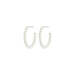 JANNI PEARL HOOPS LARGE