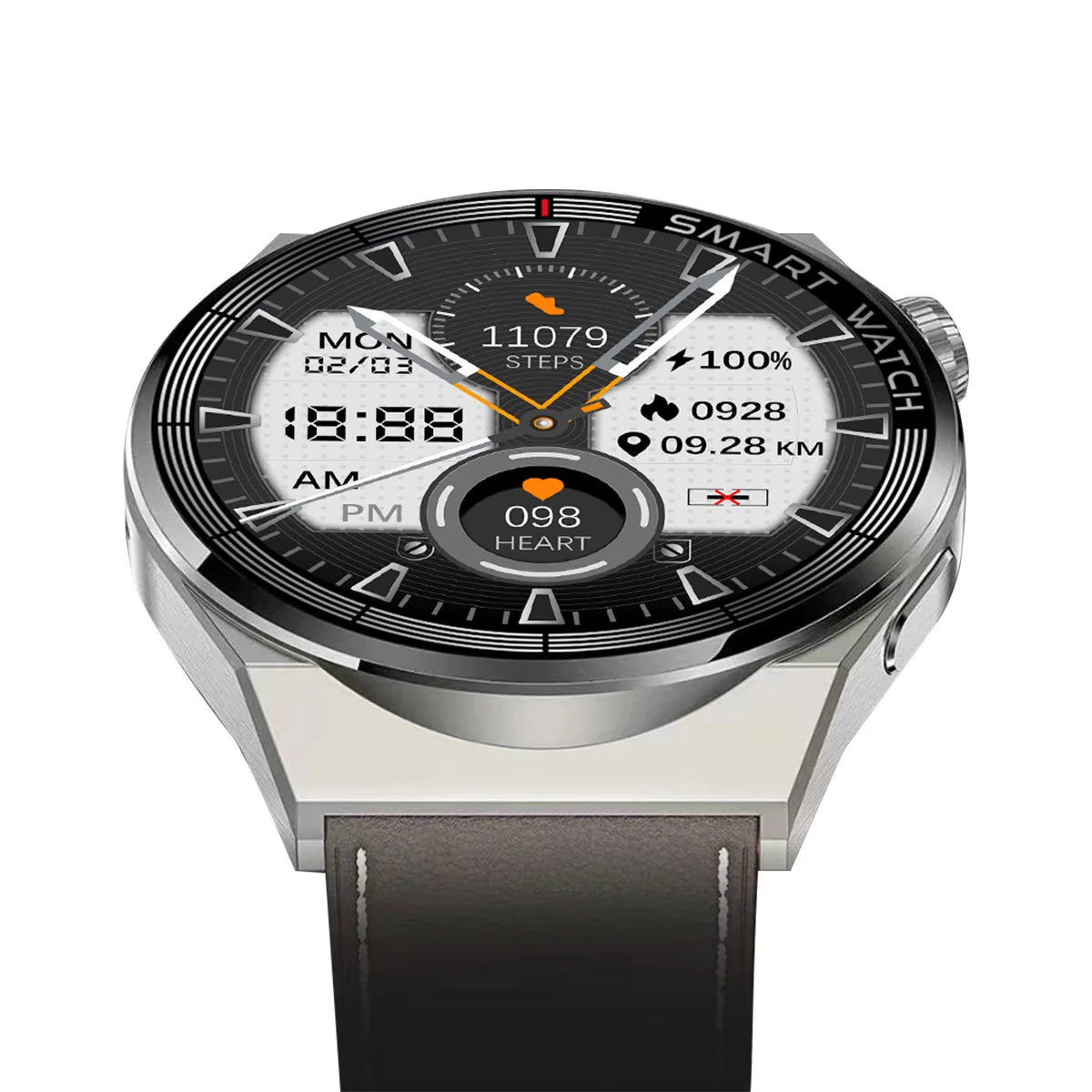 Smartklocka Herr - Bluetooth Samtal & Sport - Svart - Bild 5