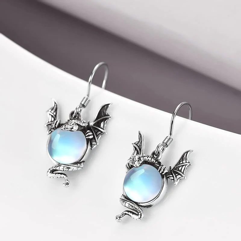 European And American Fashion Twelve Zodiac Flying Dragon Earrings - Bild 6