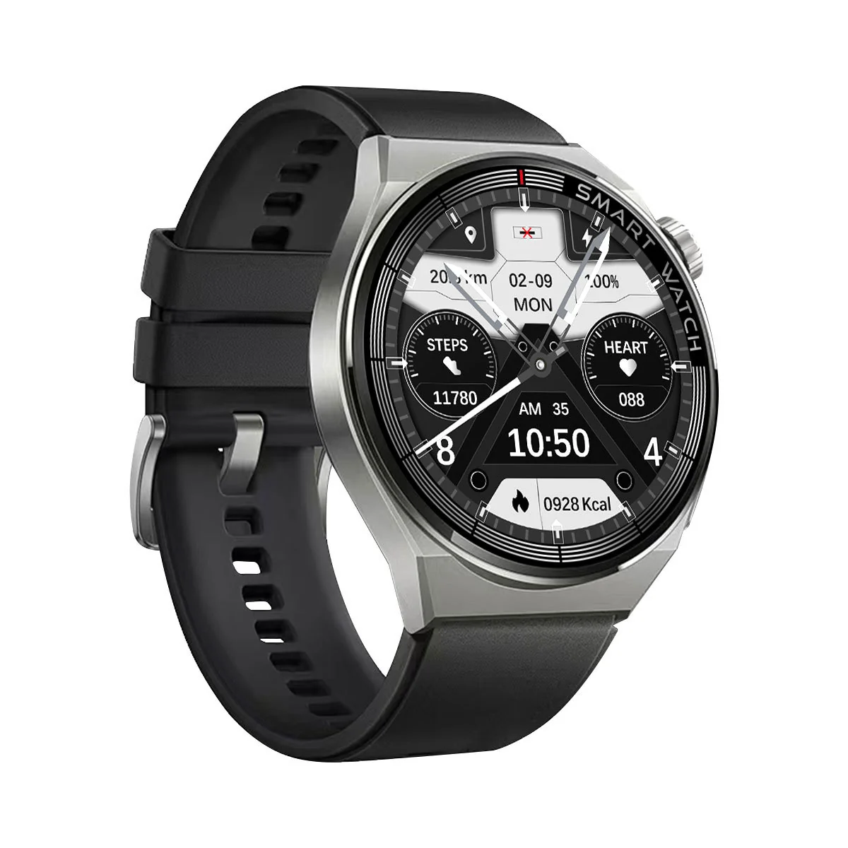 Smartklocka Herr - Bluetooth Samtal & Sport - Svart - Bild 4