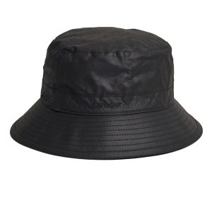 Barbour Wax Bucket Hat – Black