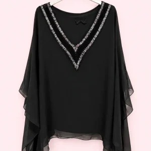 Silkkiviskoosipusero Bling