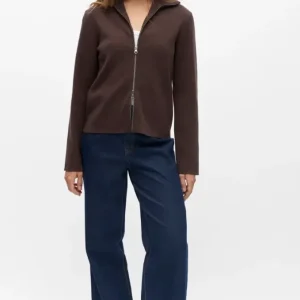 OBJREYNARD L/S RE ZIP CARDIGAN
