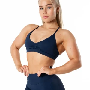 Aura Seamless Sports Bra - Midnight Blue