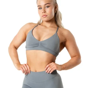Aura Seamless Sports Bra - Slate Grey
