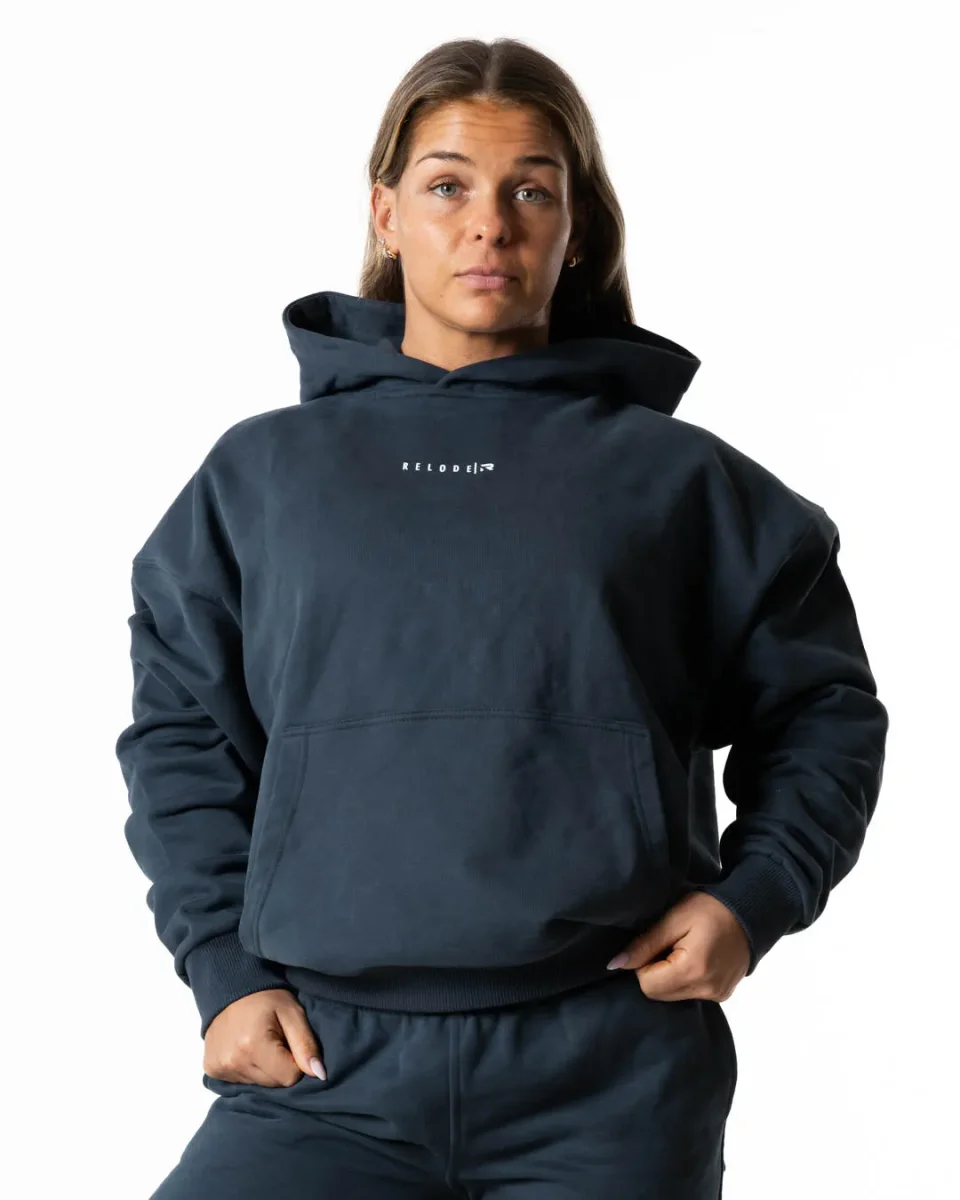 Hybrid Oversized Hoodie - Slate Blue - Bild 2