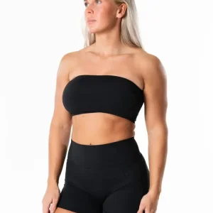 Clean Bandeau Top - Svart