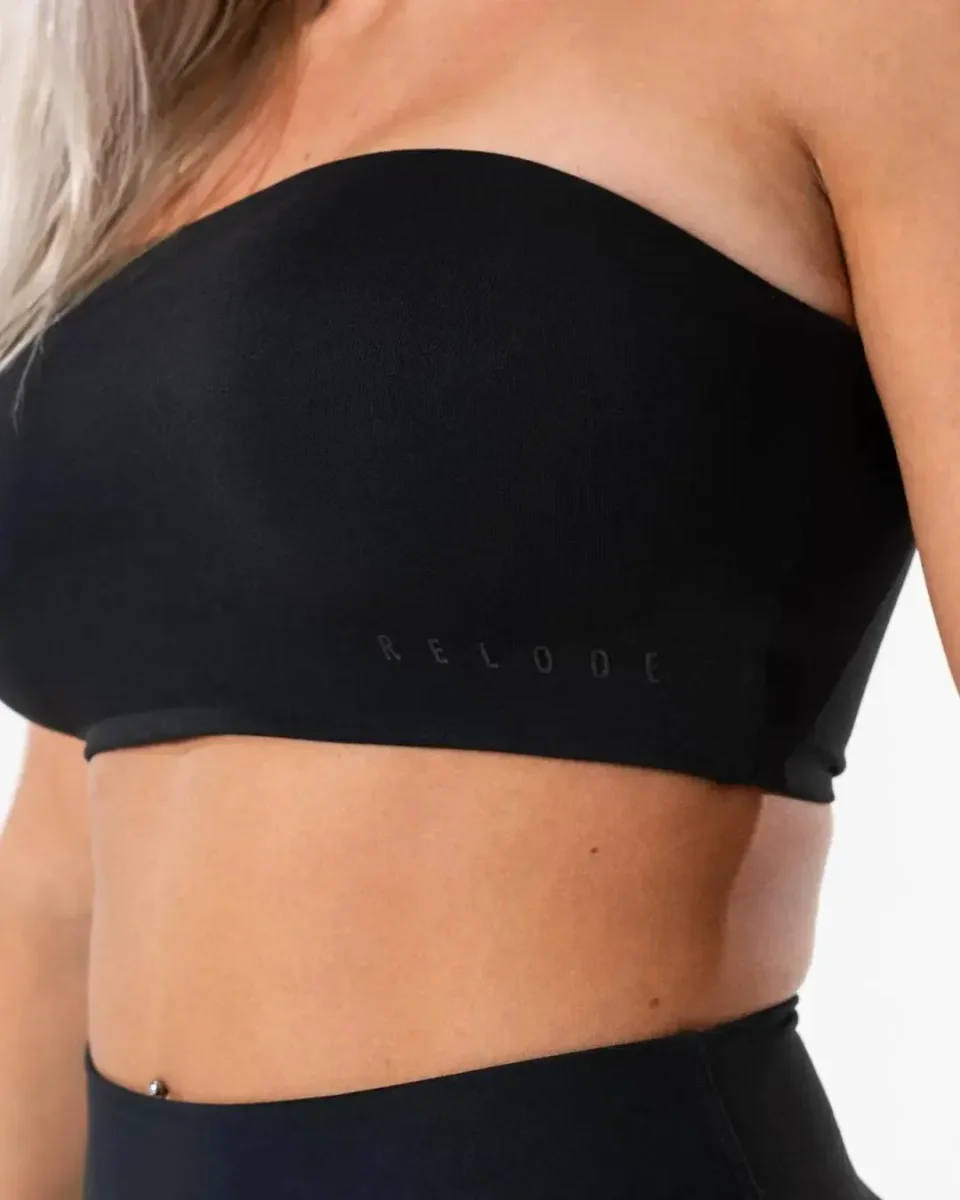 Clean Bandeau Top - Svart - Bild 5