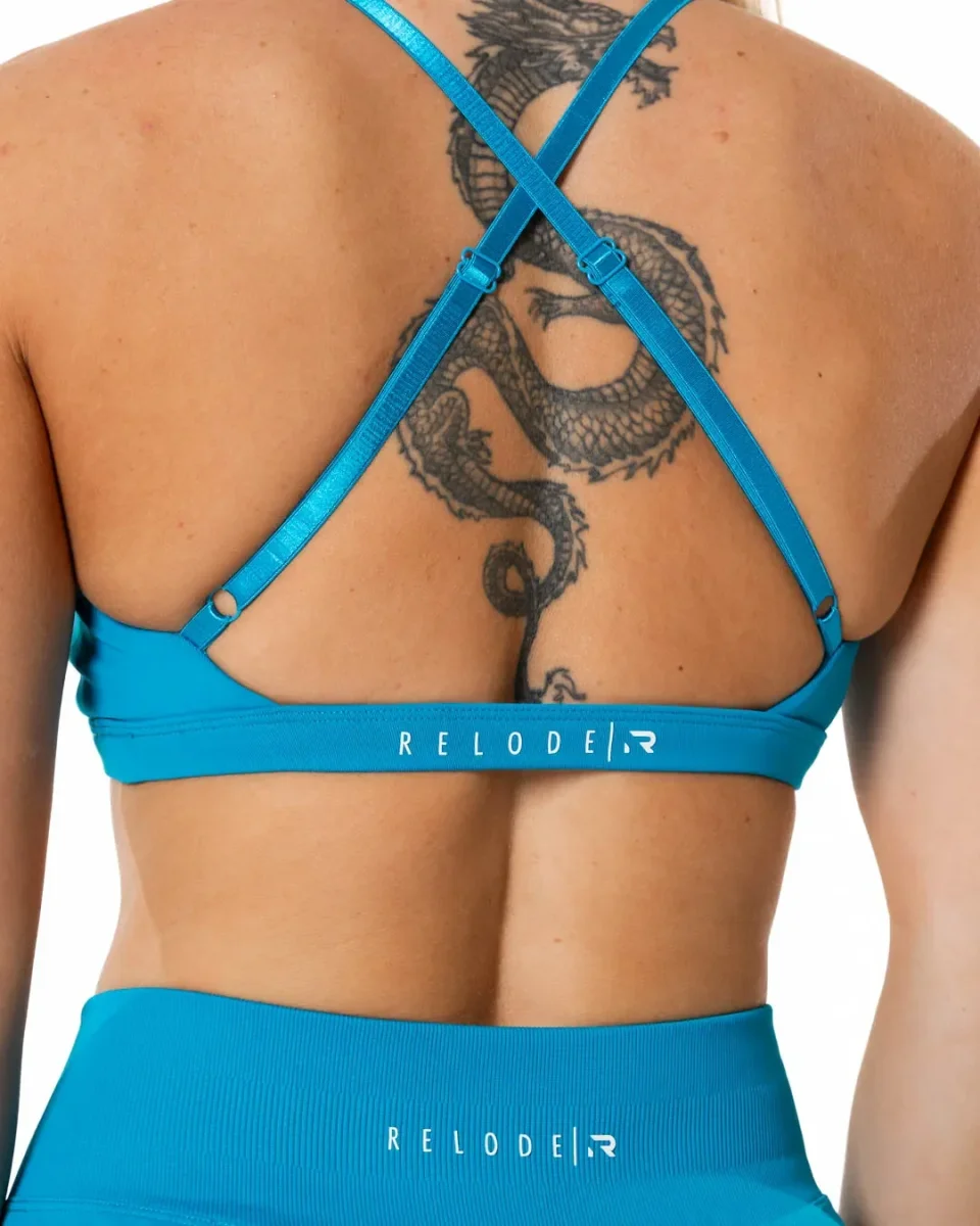 Aura Seamless Sports Bra - Aqua - Bild 4