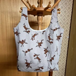 Färdigsydd Fodrad Tygkasse Moose