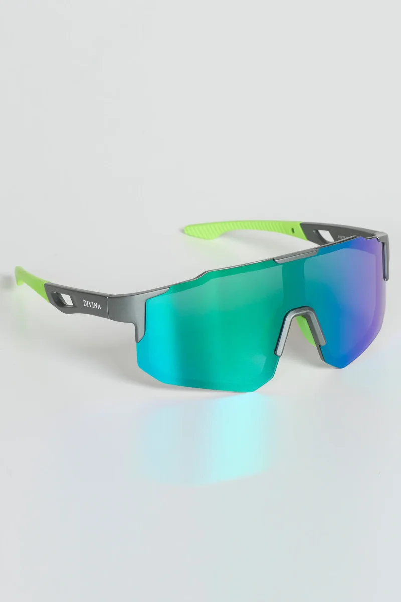 Sport Sunglasses Grey/Green - Bild 2
