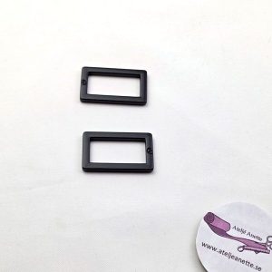 HAR1-RR-BM BY ANNIE Rektangel Ring Flat 25 mm Black Metall