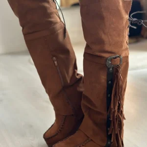 Höga ”Pocahontas” stövlar - Camel