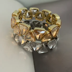 Elastiska armband - Guld/Silver