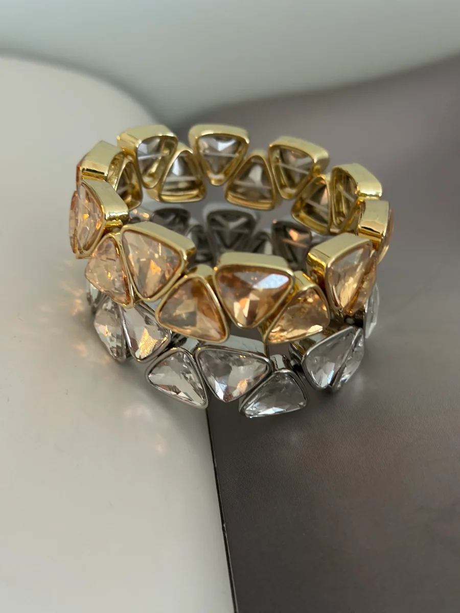 Elastiska armband - Guld/Silver - Bild 2
