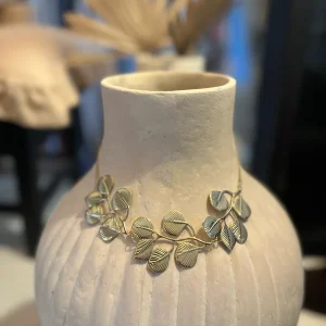 Halsband ”Leaf” - Silver/Guld