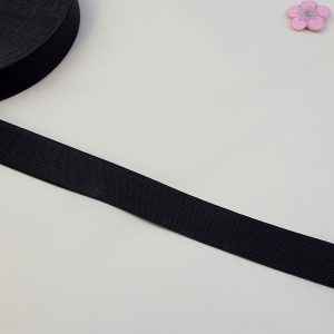 SW Resår Mjuk 25 mm Svart Hel förp 25 meter