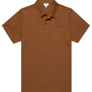 Sunspel SS Riviera Polo – Bronze