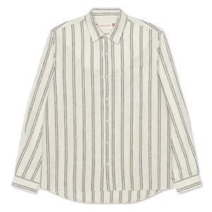 Revolution Loose Stripe Shirt, Navy.