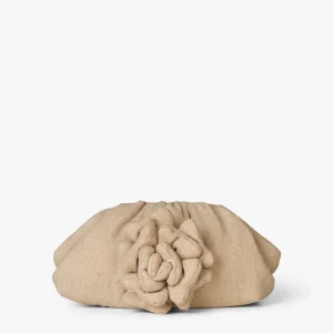Linen Flower Clutch