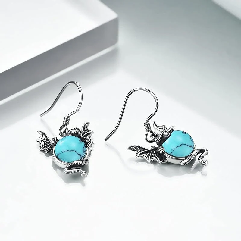 European And American Fashion Twelve Zodiac Flying Dragon Earrings - Bild 5