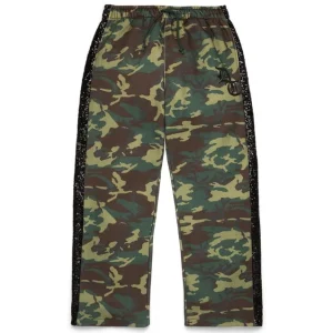 Camo-tröja med paljetter och öppen nederkant