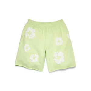 Cotton Wreath-sweatshorts i mintgrönt