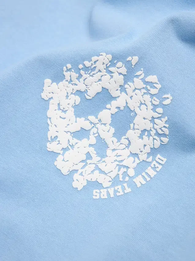 Denim U Ringer Tee ljusblå - Bild 4