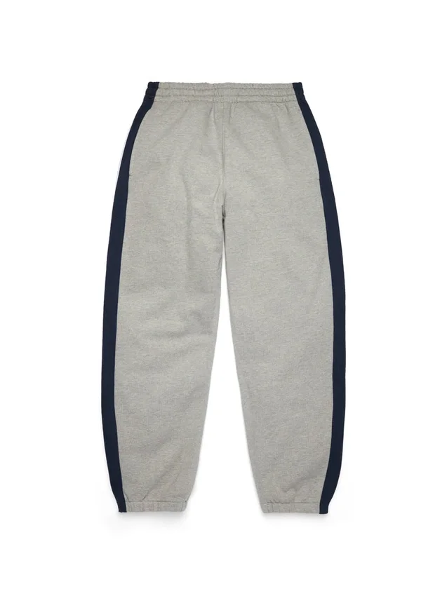 DT Stripe-joggingbyxor med öppen nederkant, grå