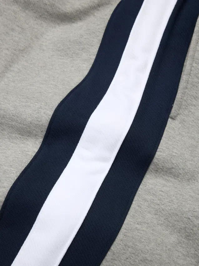 DT Stripe-joggingbyxor med öppen nederkant, grå - Bild 4