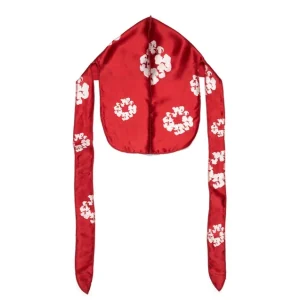 Durag med Cotton Wreath, röd